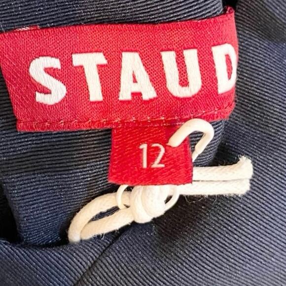 Staud Joli Maxi Dress In Navy Blue 12 NWT - Picture 5 of 6